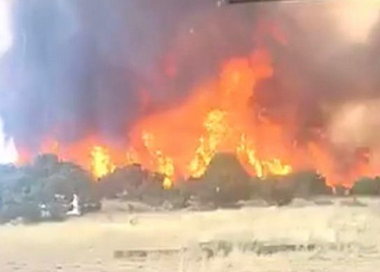 Malad Downey wildfire